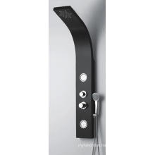 Hot Sale PVC Black Silver Stainless Steel Shower Panel (JNP5039)